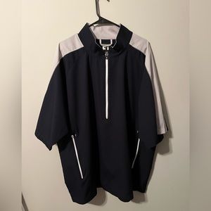 FootJoy quarter zip short sleeve windbreaker